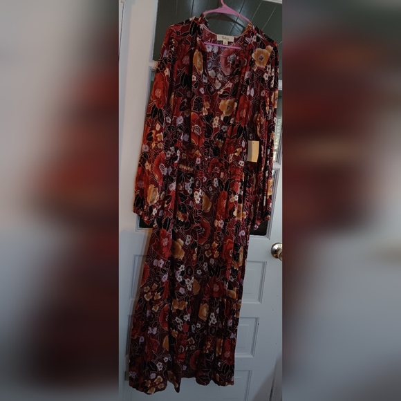 Nurture By Westbound Woman Multicolor Floral Long Sleeve Dress - Picture 1 of 5